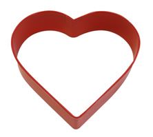 Picture of HEART COOKIE CUTTER RED 8.3CM